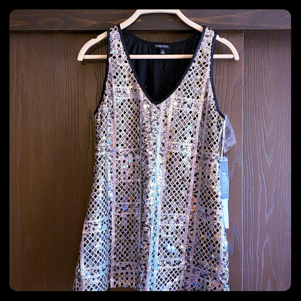 Etcetera Sequin tank top